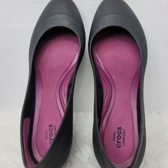 Crocs Lina Wedge Pump Dual Comfort Womens Size 9 - Picture 8 of 10